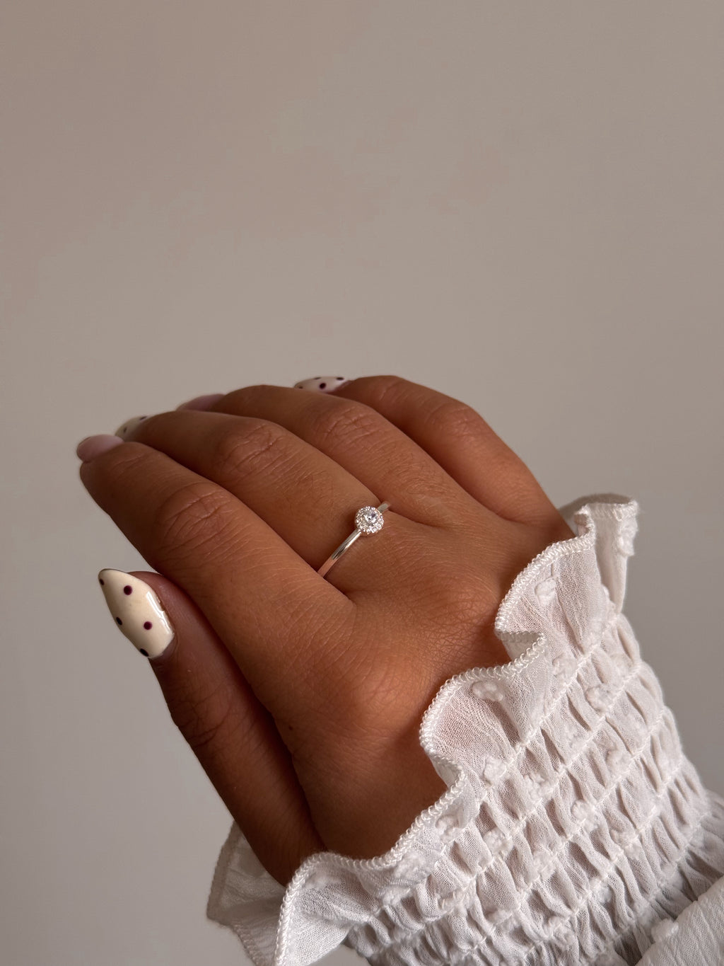 Anillo Solitario Redondo