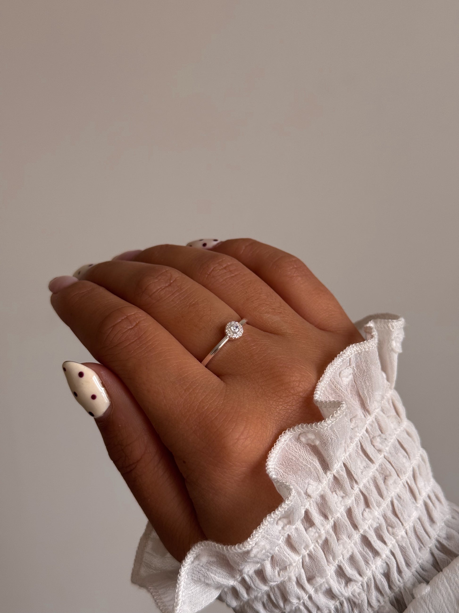 Anillo Solitario Redondo