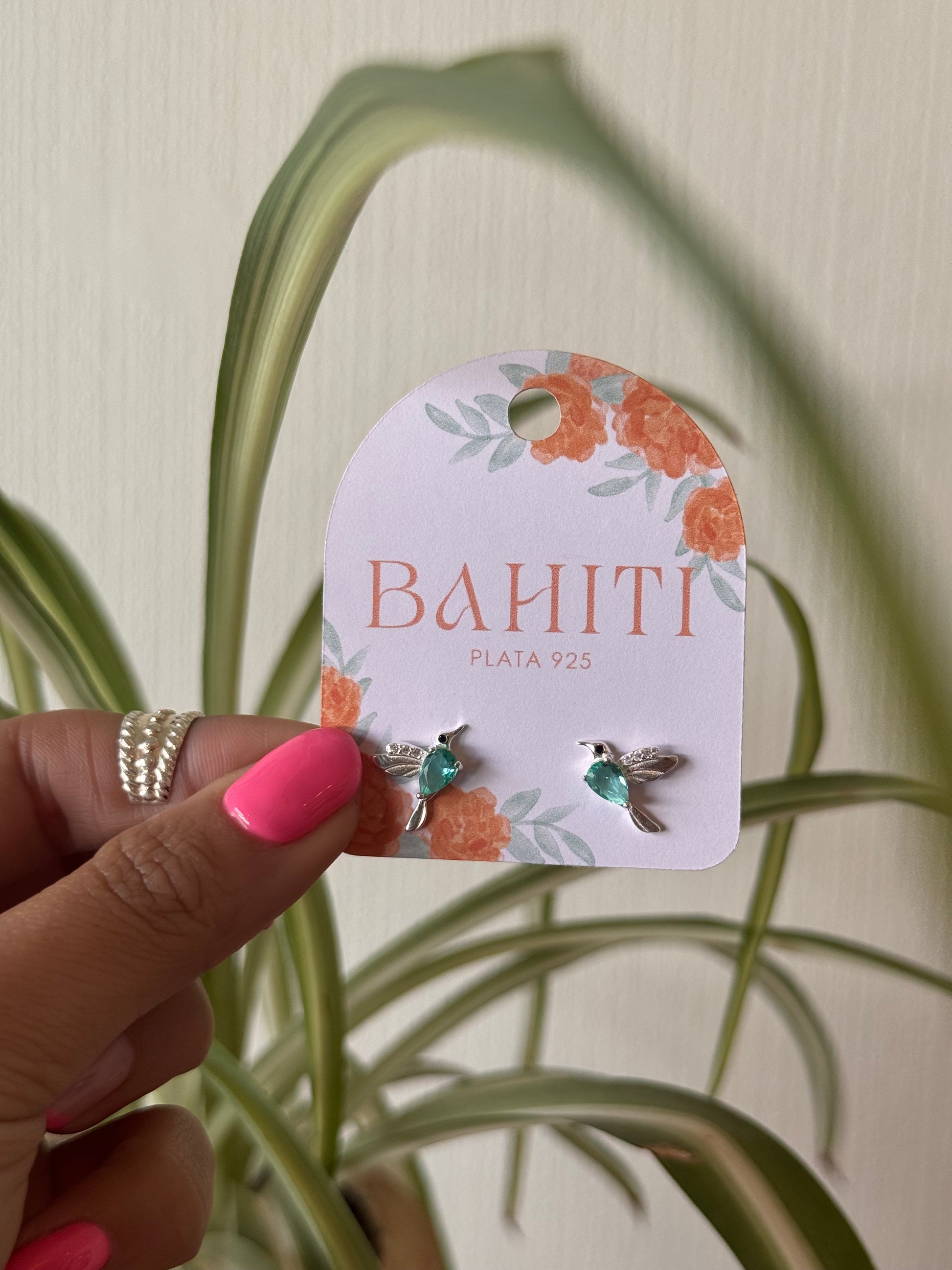 Aro Colibrí Turquesa