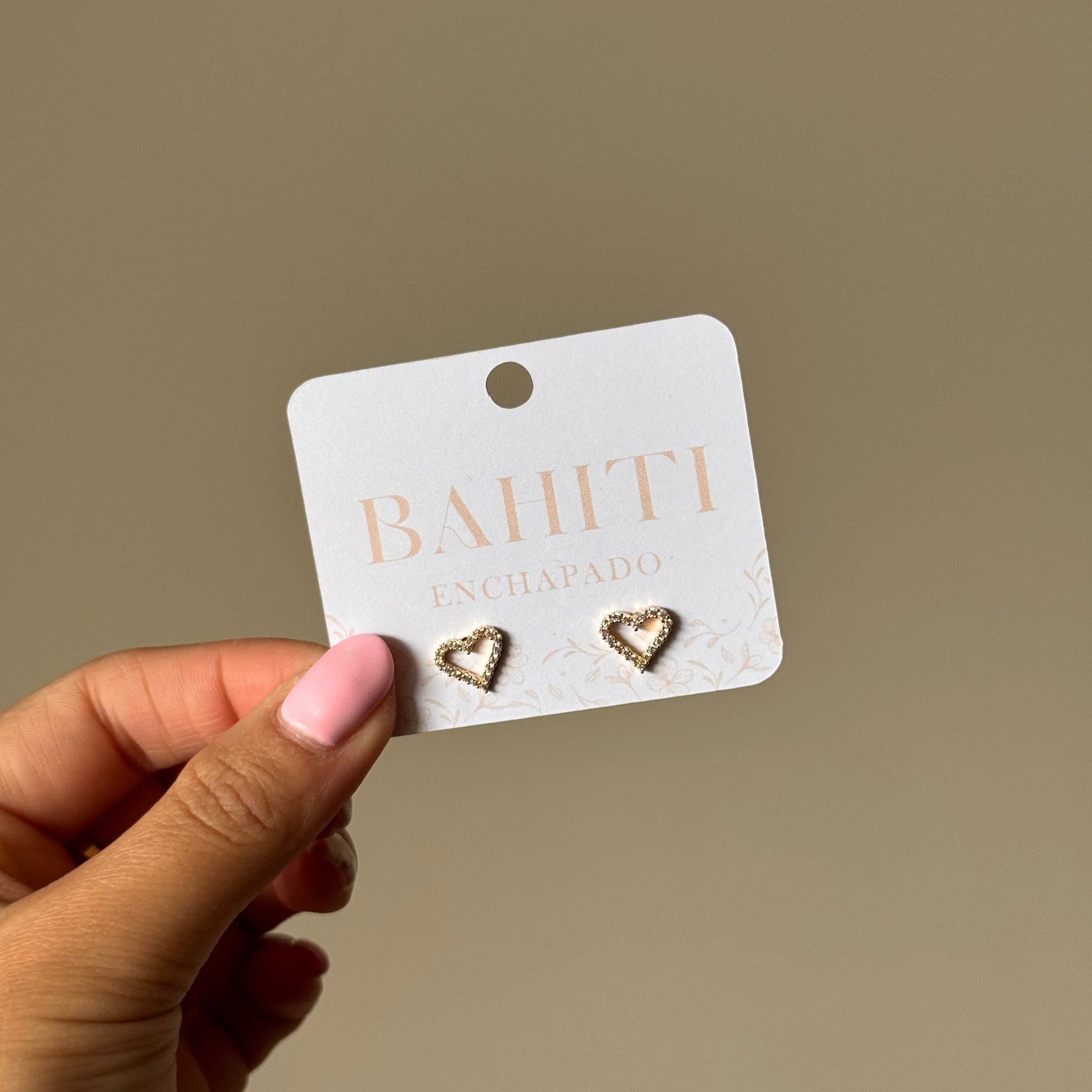 Aros corazón microcircones