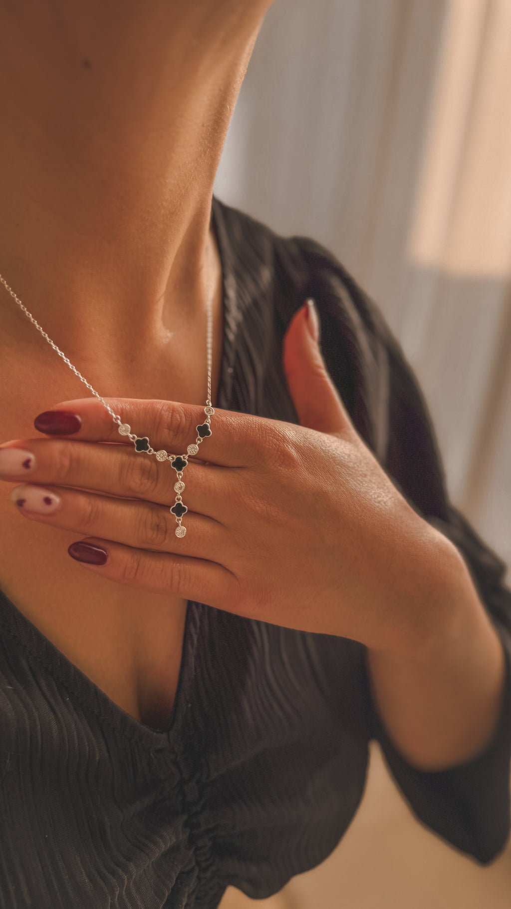 Collar Trébol Cascada